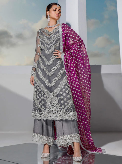 Grey Formal Organza Replica