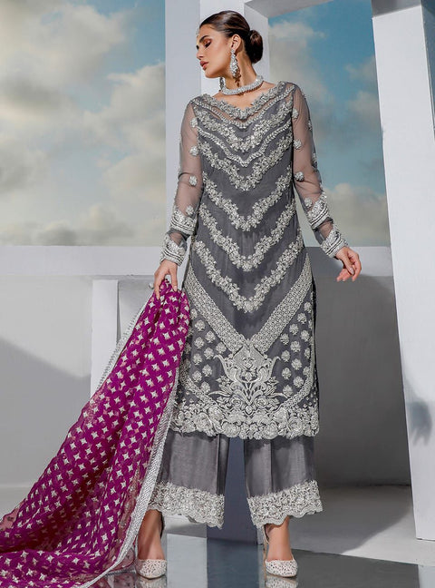 Grey Formal Organza Replica