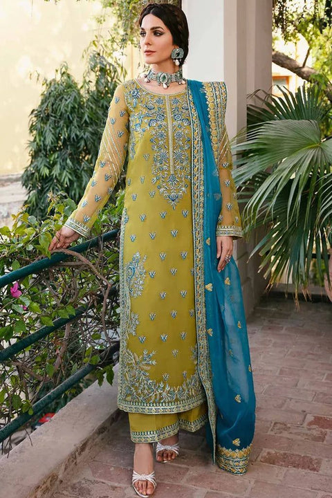 Embroidered Organza Suit