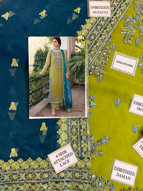 Embroidered Organza Suit