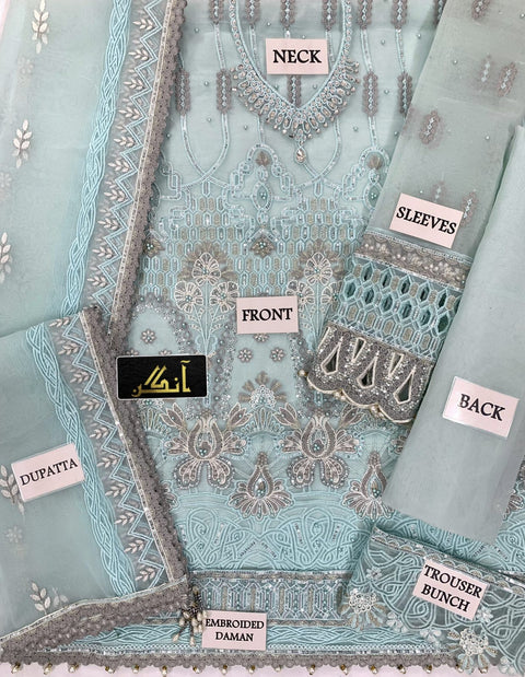 Ice Blue Chiffon Replica