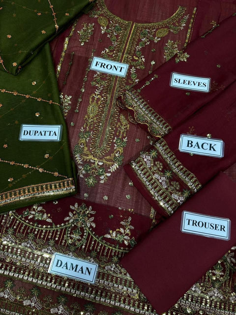 EMBROIDERED CHIFFON